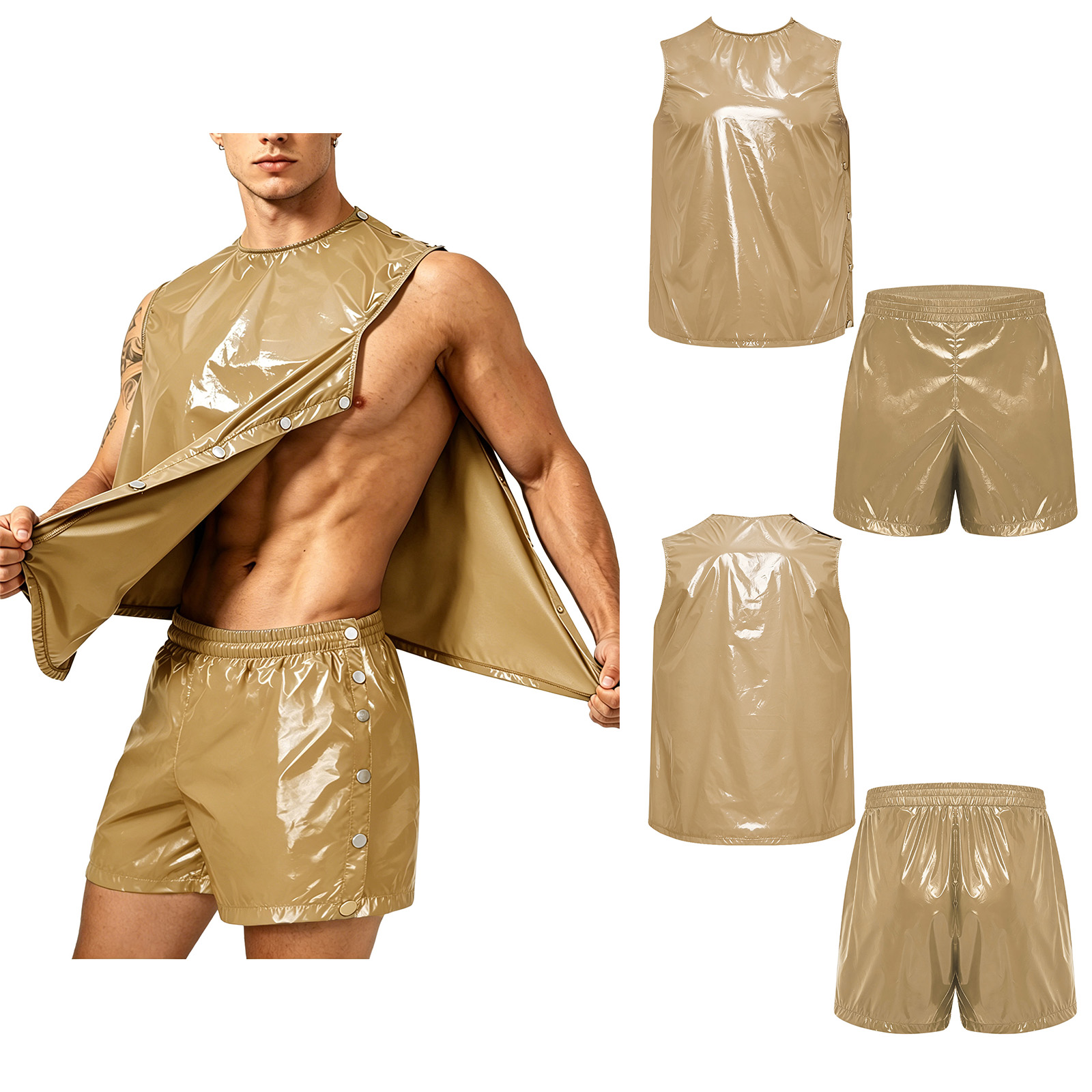 Outdoor Sports - Męski adaptacyjny, wodoodporny, odprowadzający pot zestaw: